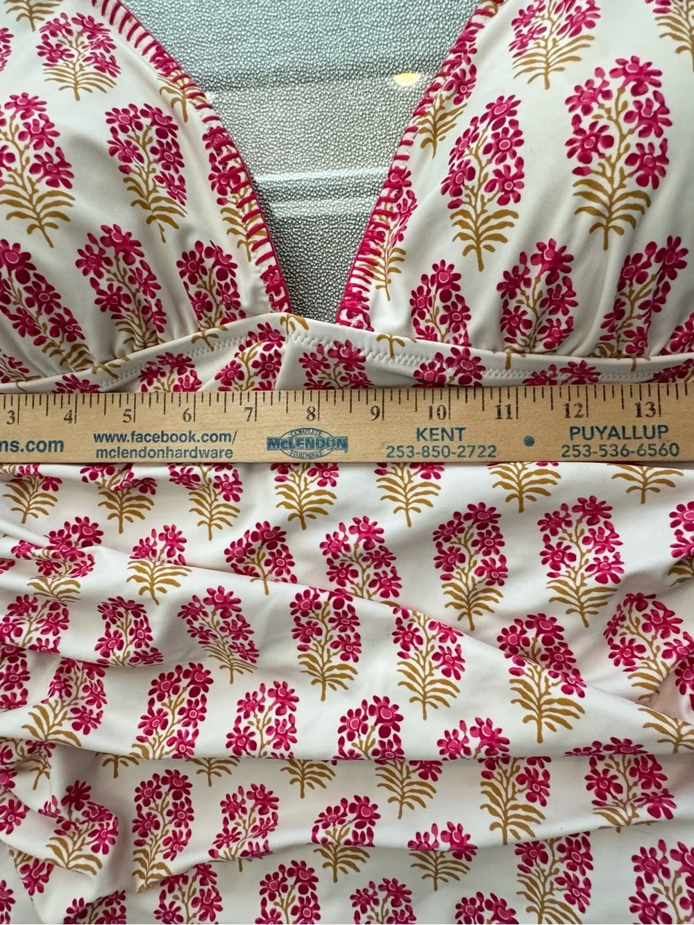 J Crew Ruched Plunge One-Piece Swimsuit Berry Block Print 14 Floral NWOT 2024